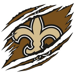 Fleur De Lis Football Scratch - Single Sheet